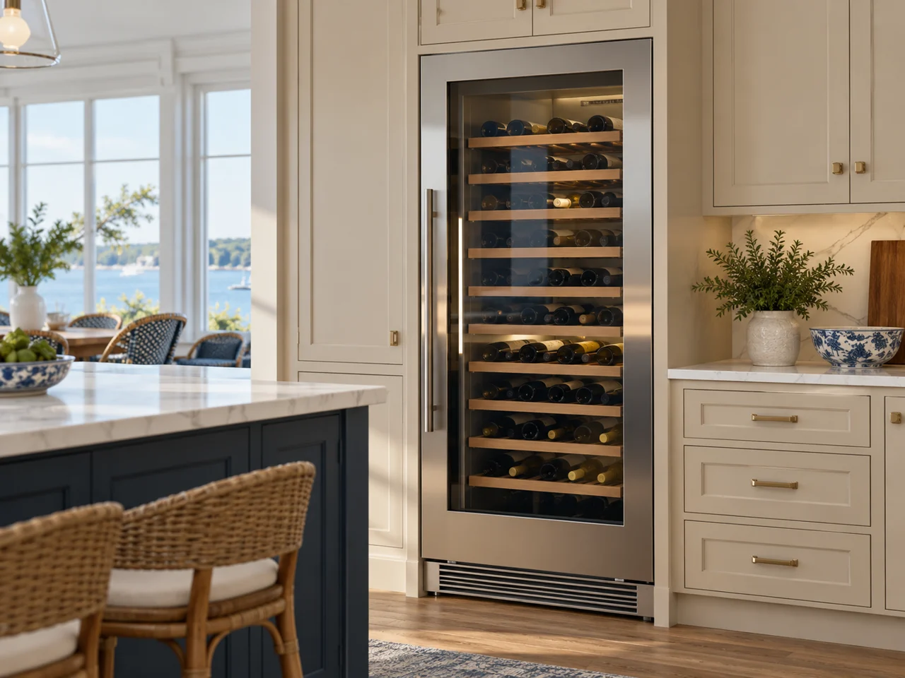 Illustration of a Monogram wine cooler