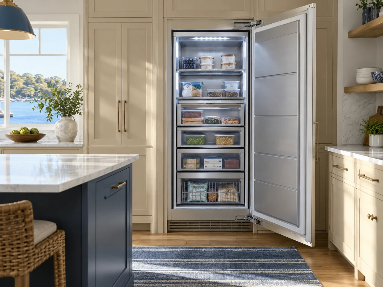 Illustration of a Monogram freezer