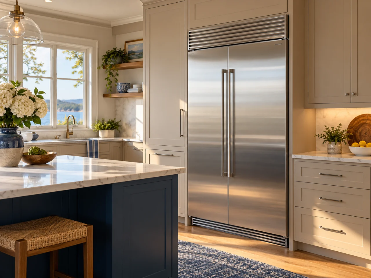 Illustration of a Sub-Zero refrigerator