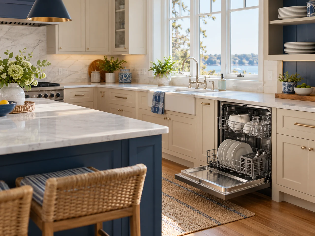 Illustration of a Viking dishwasher