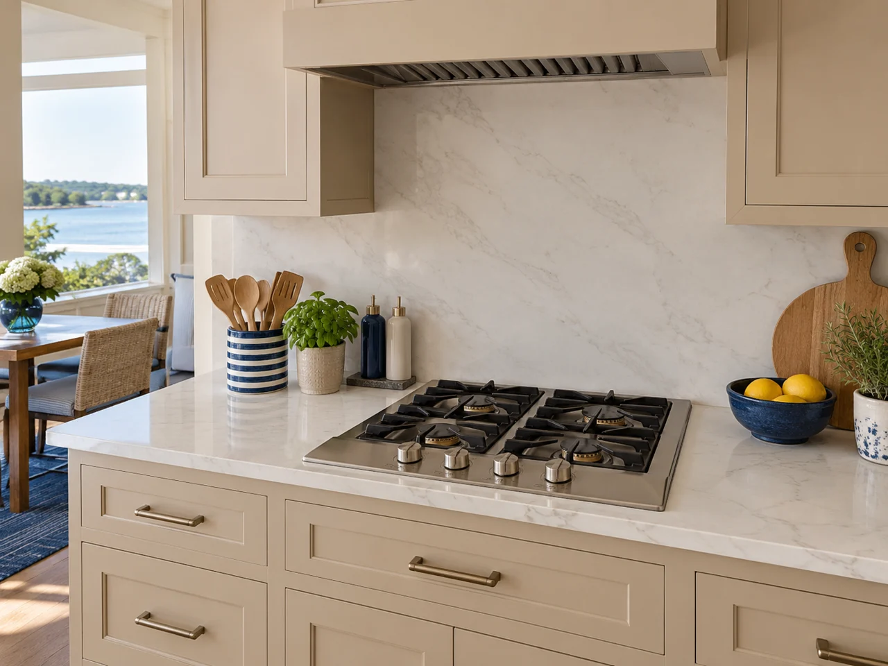 Illustration of a Monogram cooktop