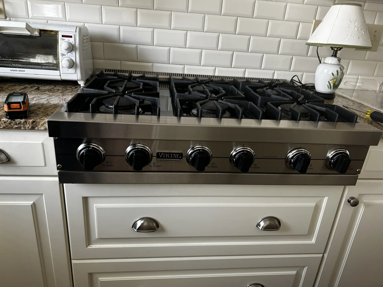 Gas cooktop from the owner’s work archive